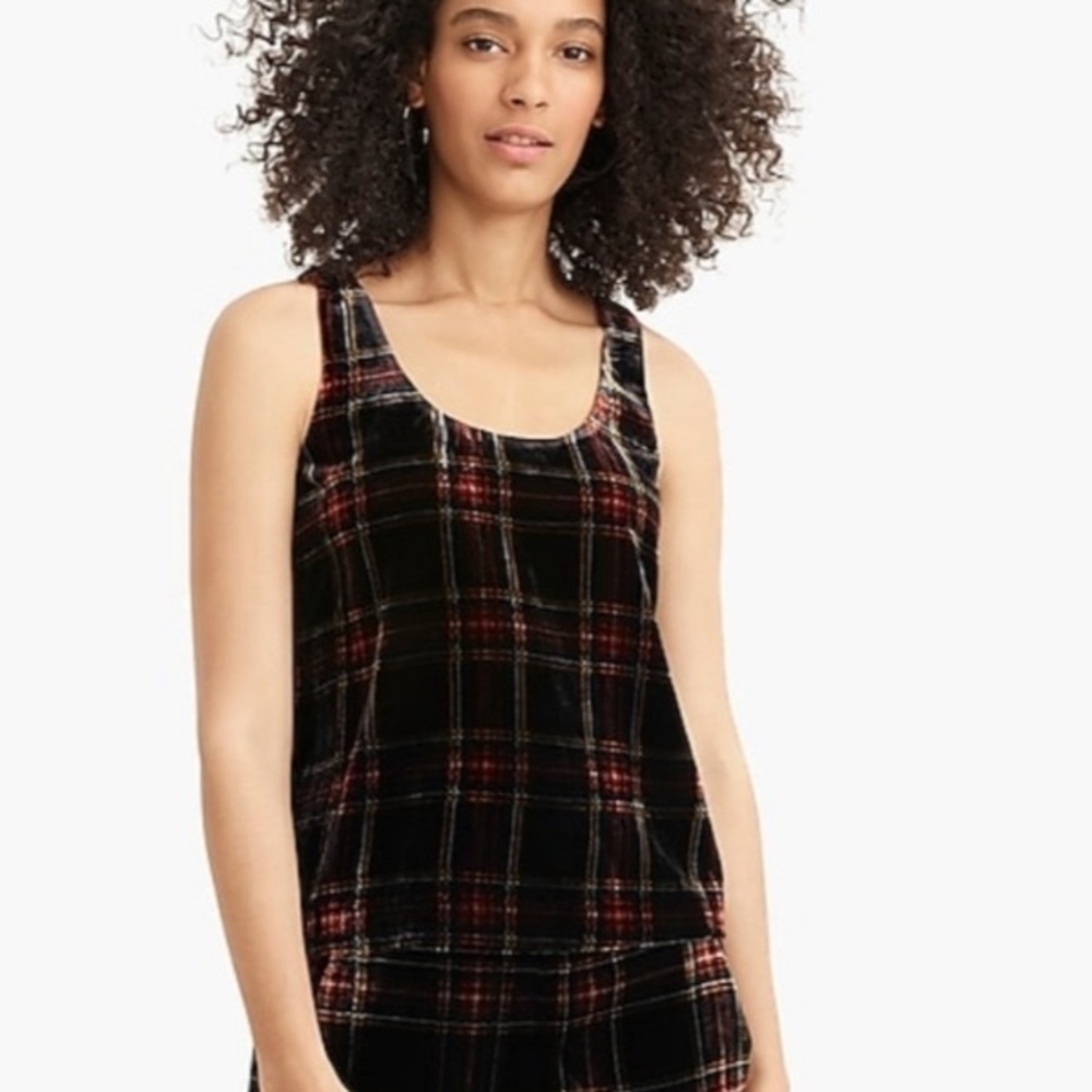J.Crew velvet cami top size 6 NEW WITH TAG